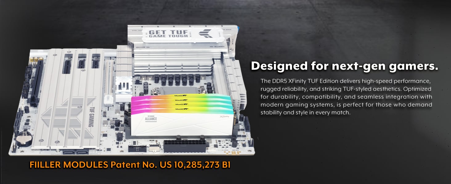 V-COLOR DDR5 TUF GAMING ALLIANCE Manta XFinity 64GB (32GBx2